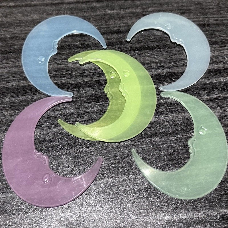 7 Pcs Estrelas Brilhantes Lua Lua Adesivos De Parede,Efeito Luminoso Suave E Uniforme — imagem 2 de 2