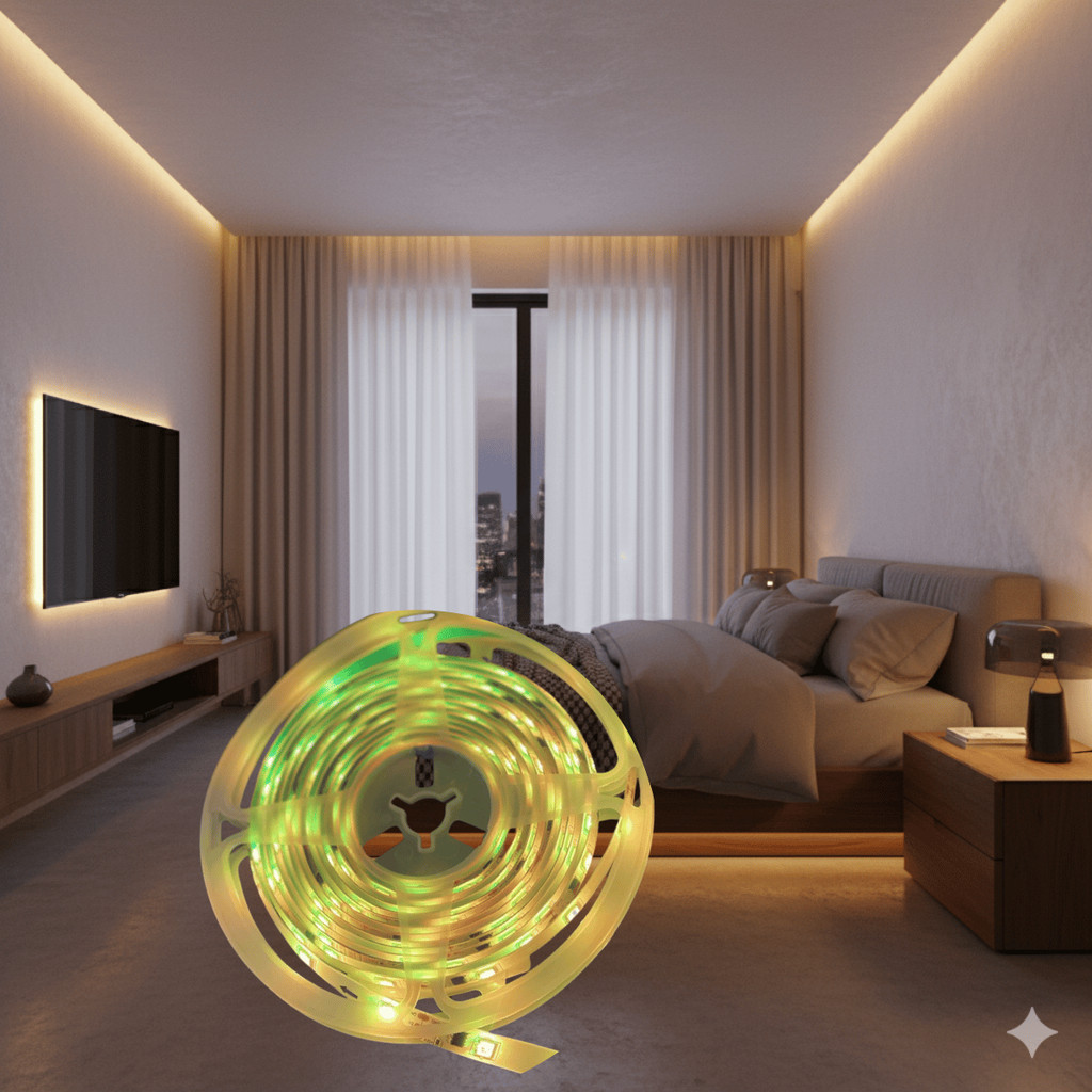 kIT 20 Fitas LED 2811 RGB 5M IP65 30SMD Flexível Decoração Ambientes Quartos e Festas Iluminação