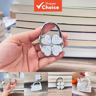 Gancho Portátil Dobrável para Bolsa em Trevo com Strass | Acessório de Artesanato Boho em Liga de Zinco, Suporte de em Oferta na Shopee