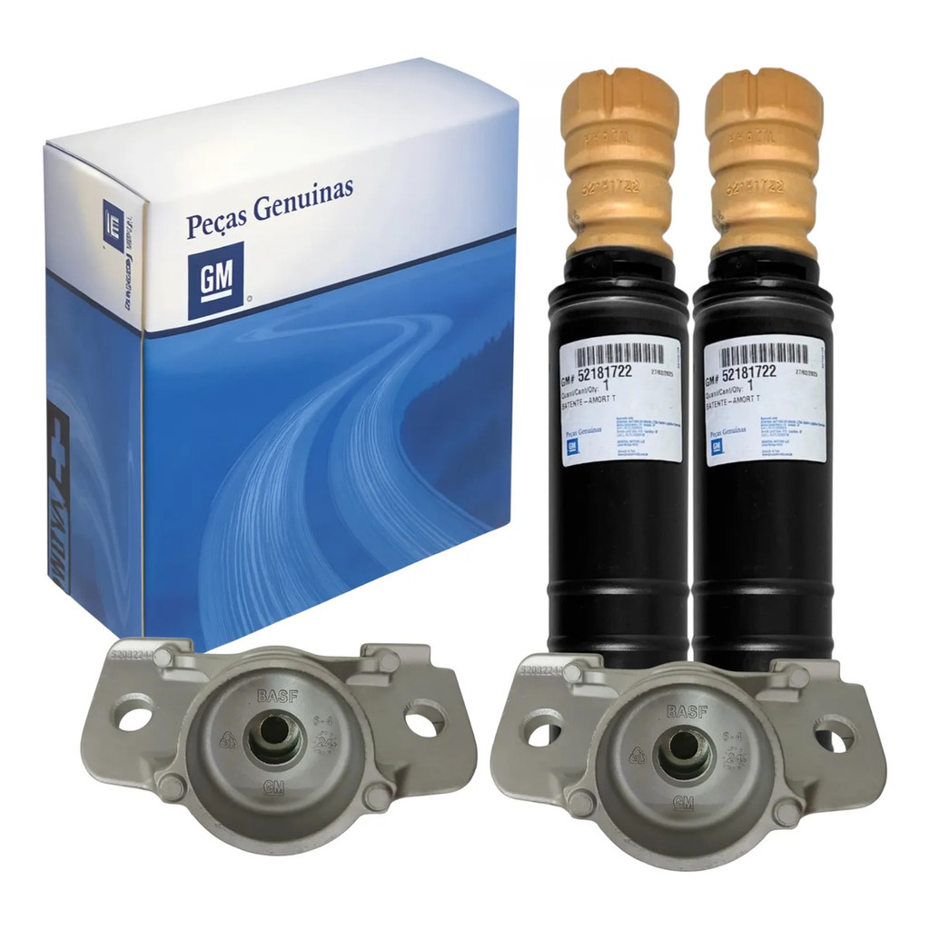 Kit Batente E Coxim Amortecedor Traseiro Onix 2017 a 2021, Prisma 2013 a 2021, Spin 2013 a 2025 E Cobalt 2012 a 2016  Gm
