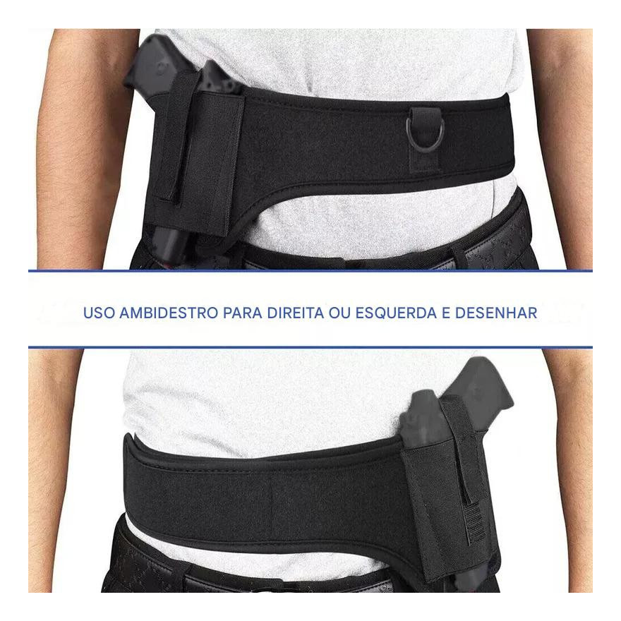 Porta Pistola Outdoor Capa Pistola Cintura Peito Esportivo Outdoor Modular Modelo Original Premium
