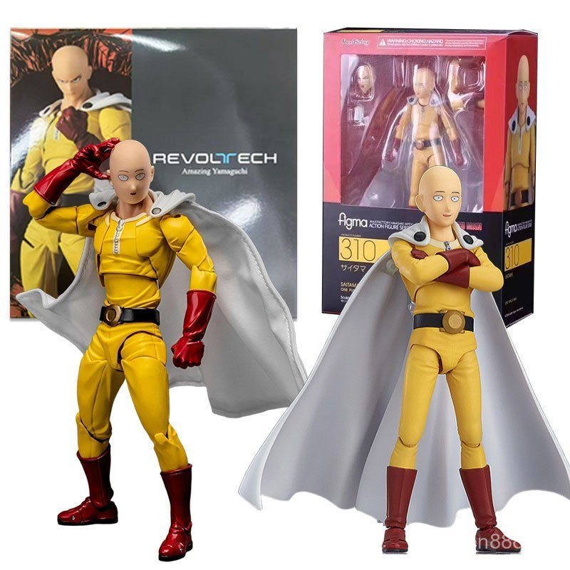 One Punch Man Figma 310 Saitama Action Figure Revoltech Brinquedos Modelo Figuras