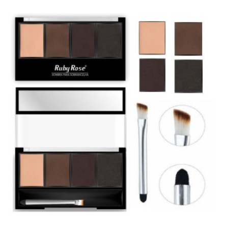 Ruby Rose - Paleta de Sombras com Três Cores