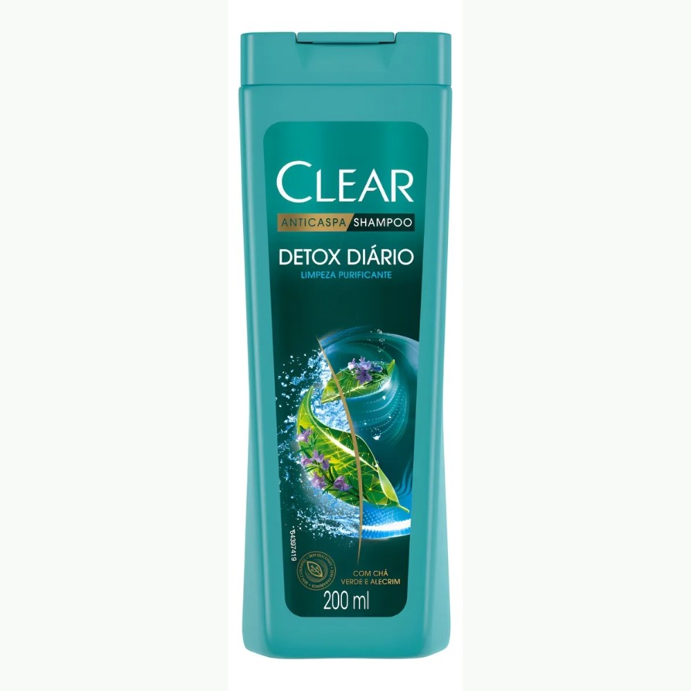 Shampoo Anticaspa Clear Botanique Detox Diário  400ml