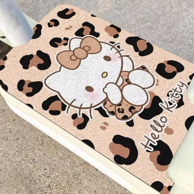 Tapete de Chão Universal para Veículos Elétricos com Design de Desenho Animado, Antiderrapante, Resistente ao Desgaste, 