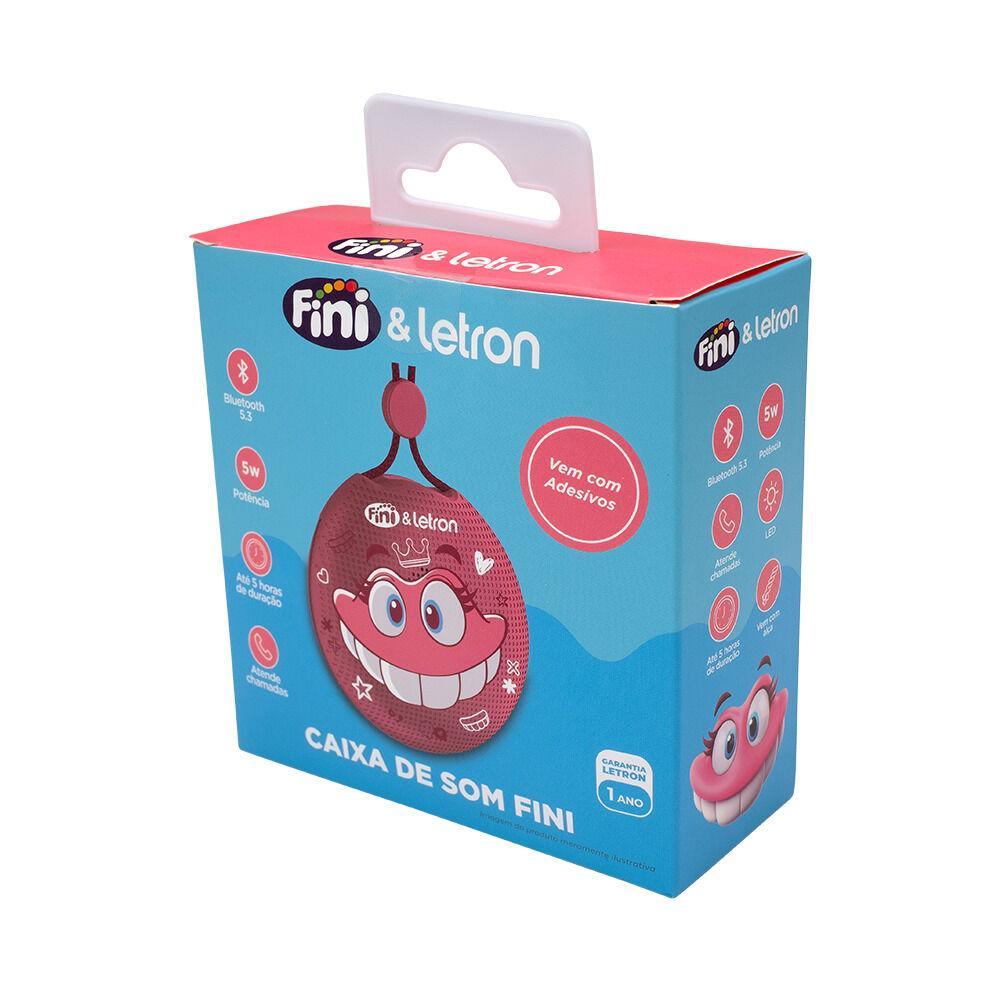 Caixa de Som Portatil  com Adesivo Letron Leo&Leo - Fini