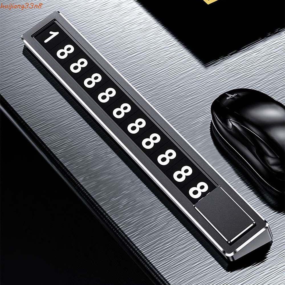 HUIJIANG Cartão De Estacionamento Temporário Universal Sinal De Parada Acessórios De Estilo De Carro Textura Número De T