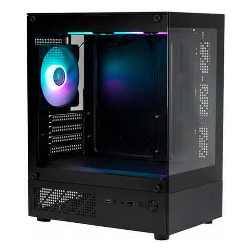 Gabinete Gamer Night Megalon Vidro Rgb Micro Atx Itx Clanm Preto