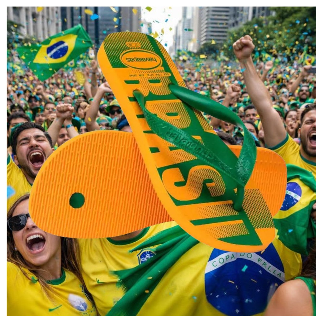 Chinelo Havaianas Vai Brasil Masculino Feminino Seleção Brasileira