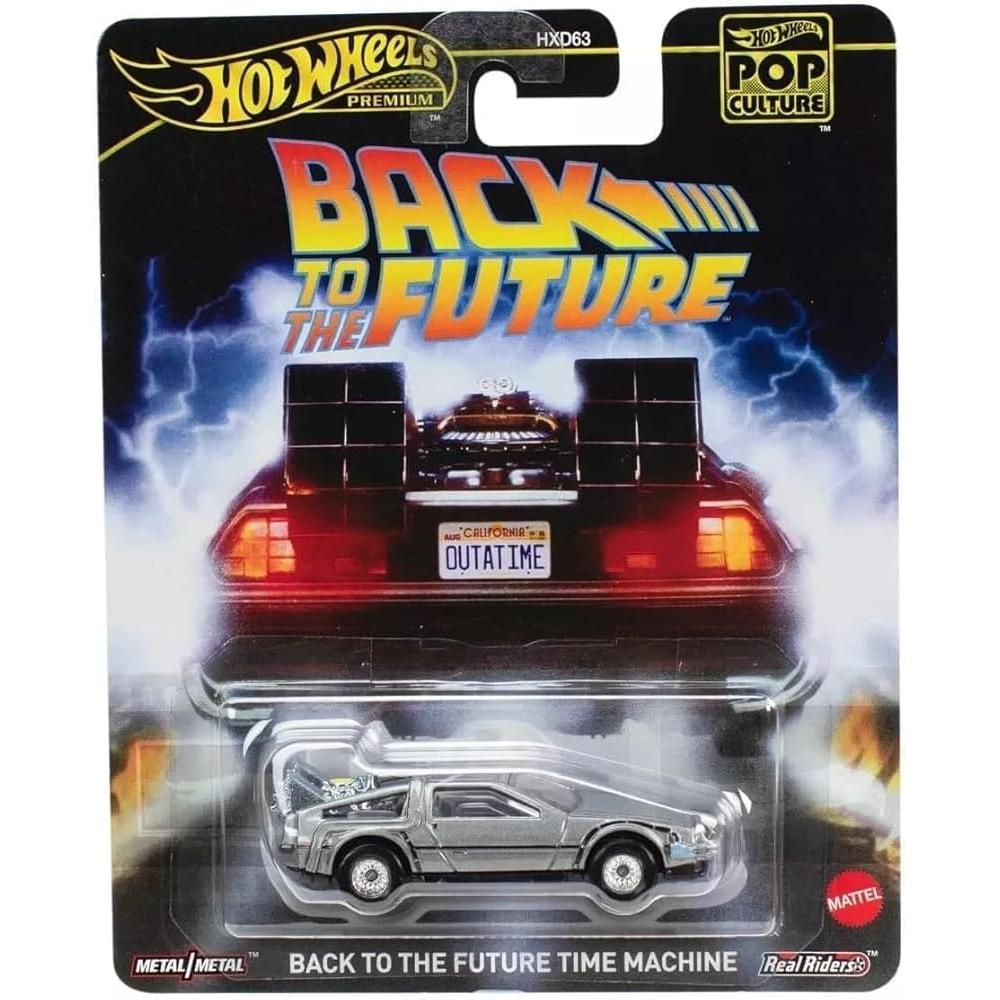 Hot Wheels Premium Back to The Future Time Machine DeLorean