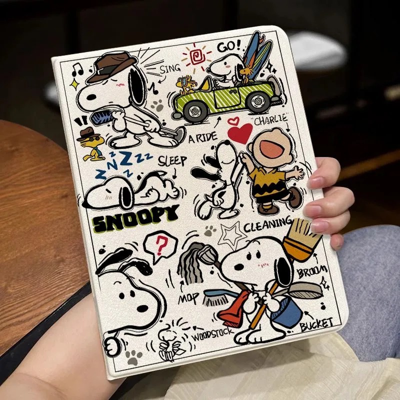 Capa Padrão Snoopy para Ipad mini 4 5 6 air 1 2 3 4 5 7 11 13 ipad pro Proteção