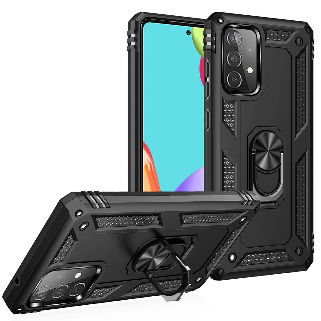 Adequado para Samsung A72 A52 A42 A32 A22 A12 A02 sargento suporte resistente a choque armadura caso de telefone