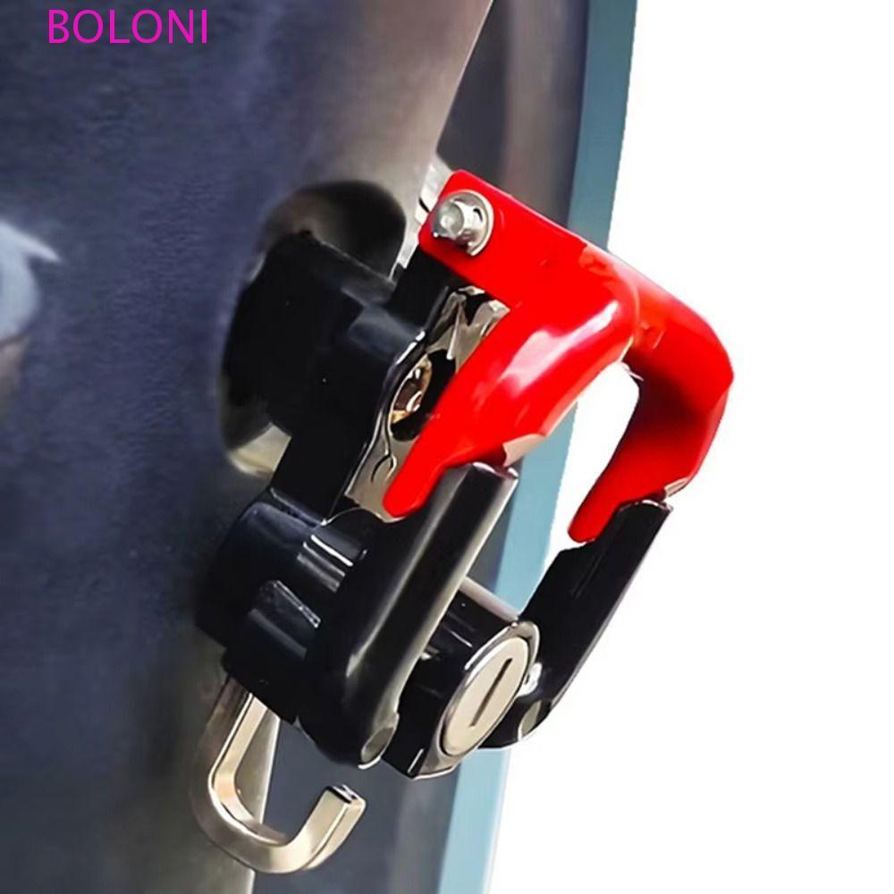 BOLONI Suporte Para Capacete , Trava Antifurto , Liga De Alumínio , Gancho De Motocicleta , Ferramenta De Instalação Mot