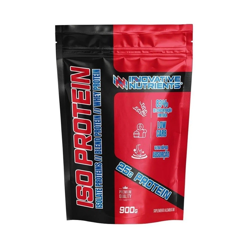 Whey Protein Isolado ISO Protein Innovative Nutrients 900g Massa Magra Definição Muscular Original