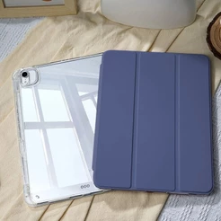 Capa 3 dobrar HD acrílica Compativel IPAD 10 2 10 5 POL 10 geração A16 7 8 9 AIR 3 4 5 11 com slot par Qualidade Premium