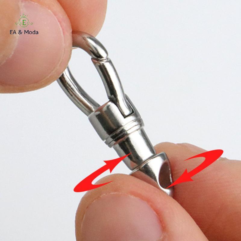 EA & Moda 1PC Saco De Aço Inoxidável Chaveiro Gancho Fechos Lagosta Fecho Ganchos Conectores Para DIY Jóias Fazendo Supr
