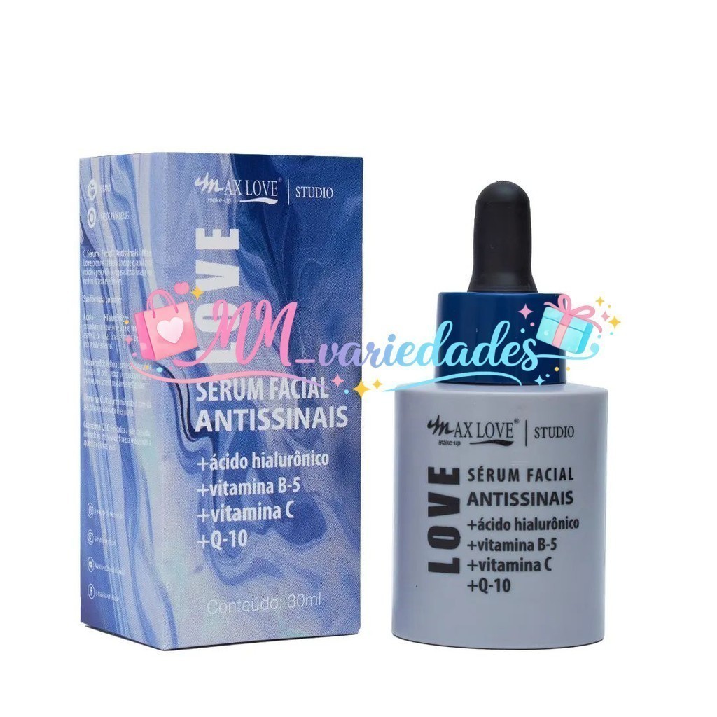 (V)✨ Sérum Facial Antissinais Vitamina C + Q10 Max Love – Firmeza, Luminosidade e RenovaçãoBW4B