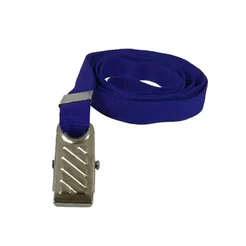 Cordão para crachá com presilha azul royal pct 10 unid Mares