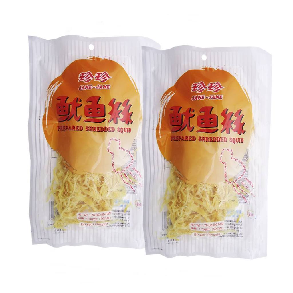 Aperitivo De Lula Desfiada Saki Ika 50g Jane-Jane (Kit com 2)