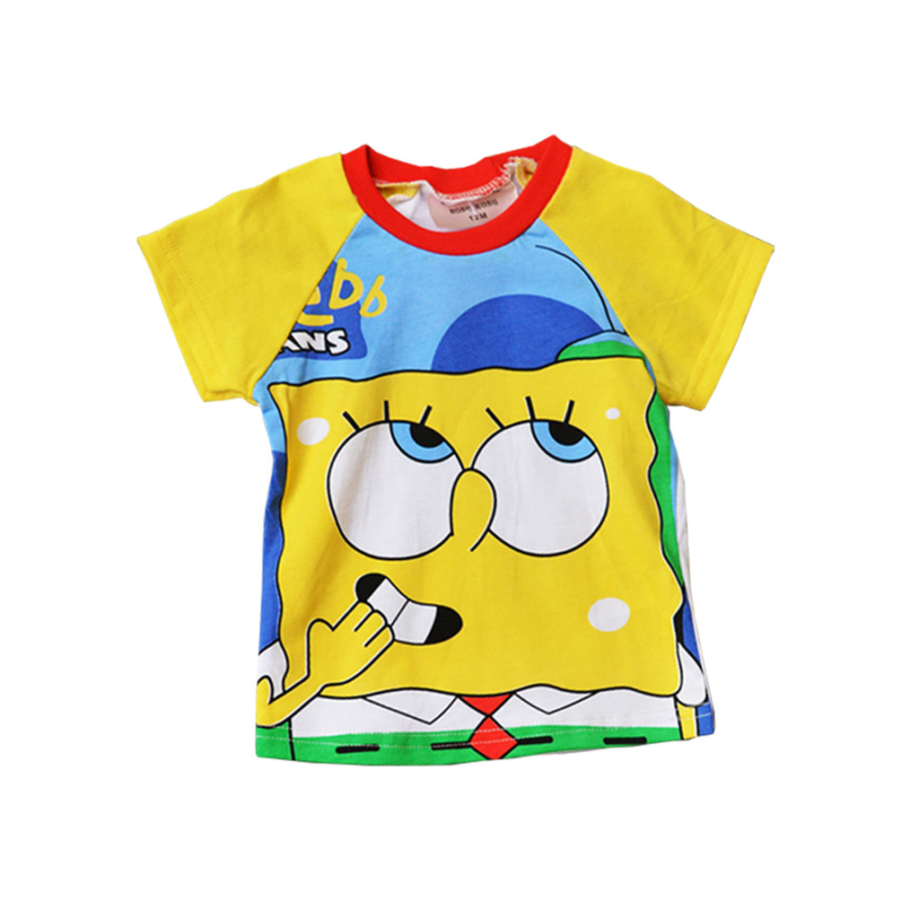 Comércio exterior pedido Original verão meninos crianças bebês bebê puro algodão dos desenhos animados impresso camiseta