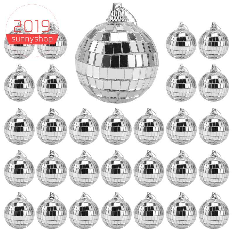 [Bestseller S] 30 PCS Bolas De Espelho De Discoteca 2 Polegadas Bola Reflexivo Suspensa Para Decorações De Casa De Festa