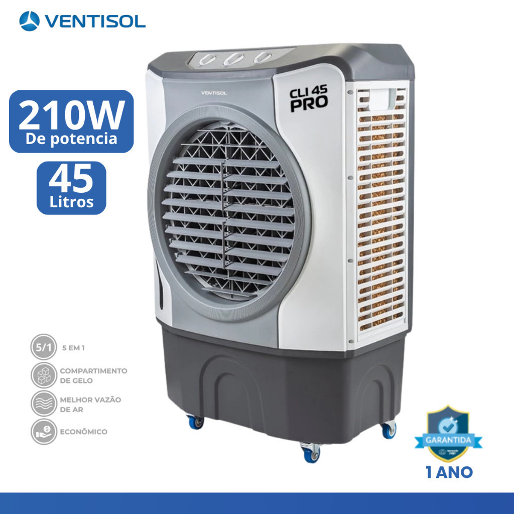 Imagem Climatizador Ar Portátil Pro2 45 Litros 127v 220v Umidificador