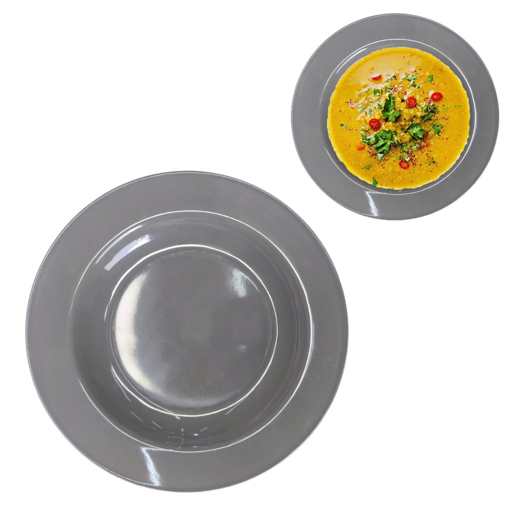 Prato Fundo Melamina Refeição Cozinha Refeição 23cm