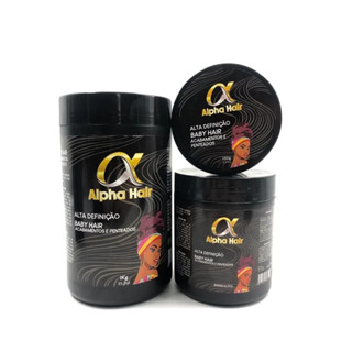 Pasta Modeladora Alpha Hair – Fixação Forte, Anti-Frizz e Acabamento (150g/500g/1kg) em Oferta na Shopee
