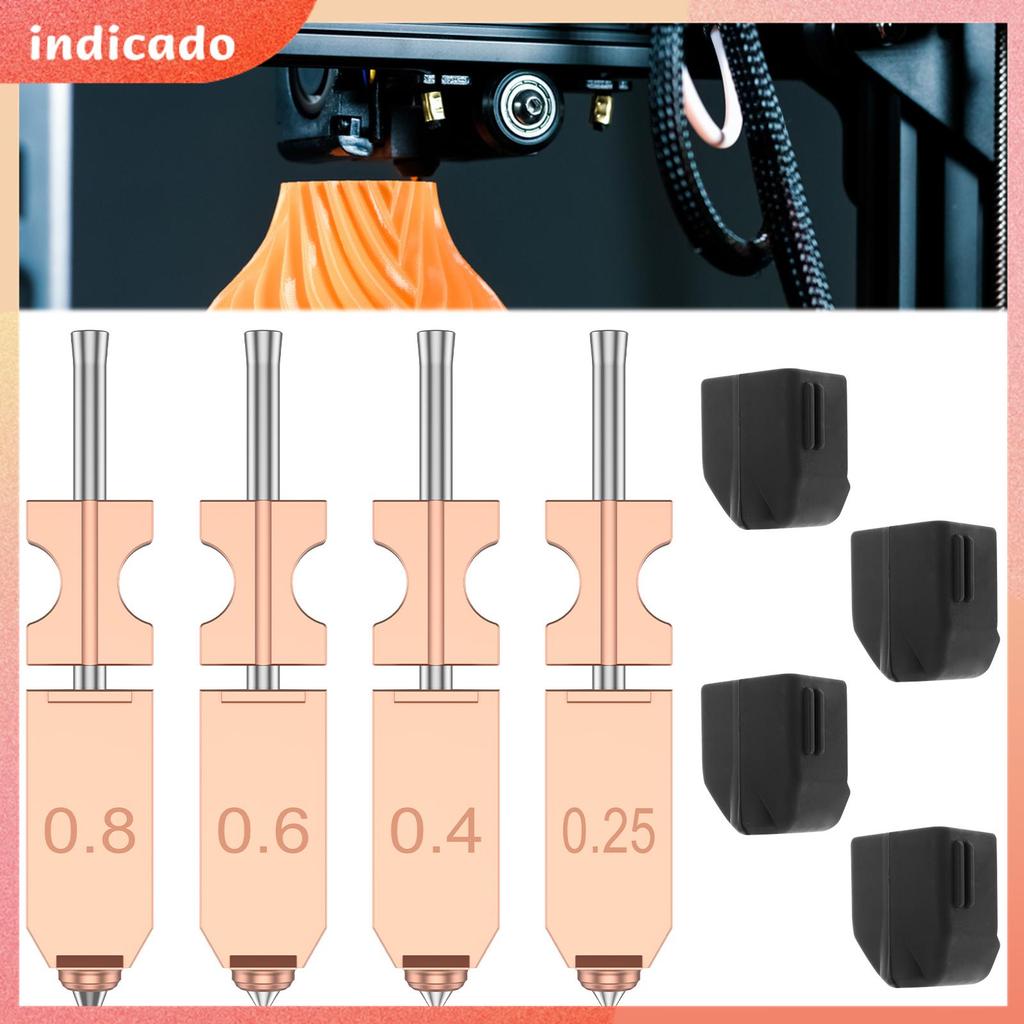 Kit De Bico De Todos Os Tamanhos , 4 Unidades , 0.01 0.02 0.03 Polegadas Para Extrusora De Impressora 3D AD5X Componente