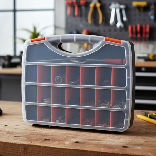 Caixa Organizadora Maleta 22 Compartimentos Multiuso Profissional Reforçada Porta Ferramentas em Oferta na Shopee
