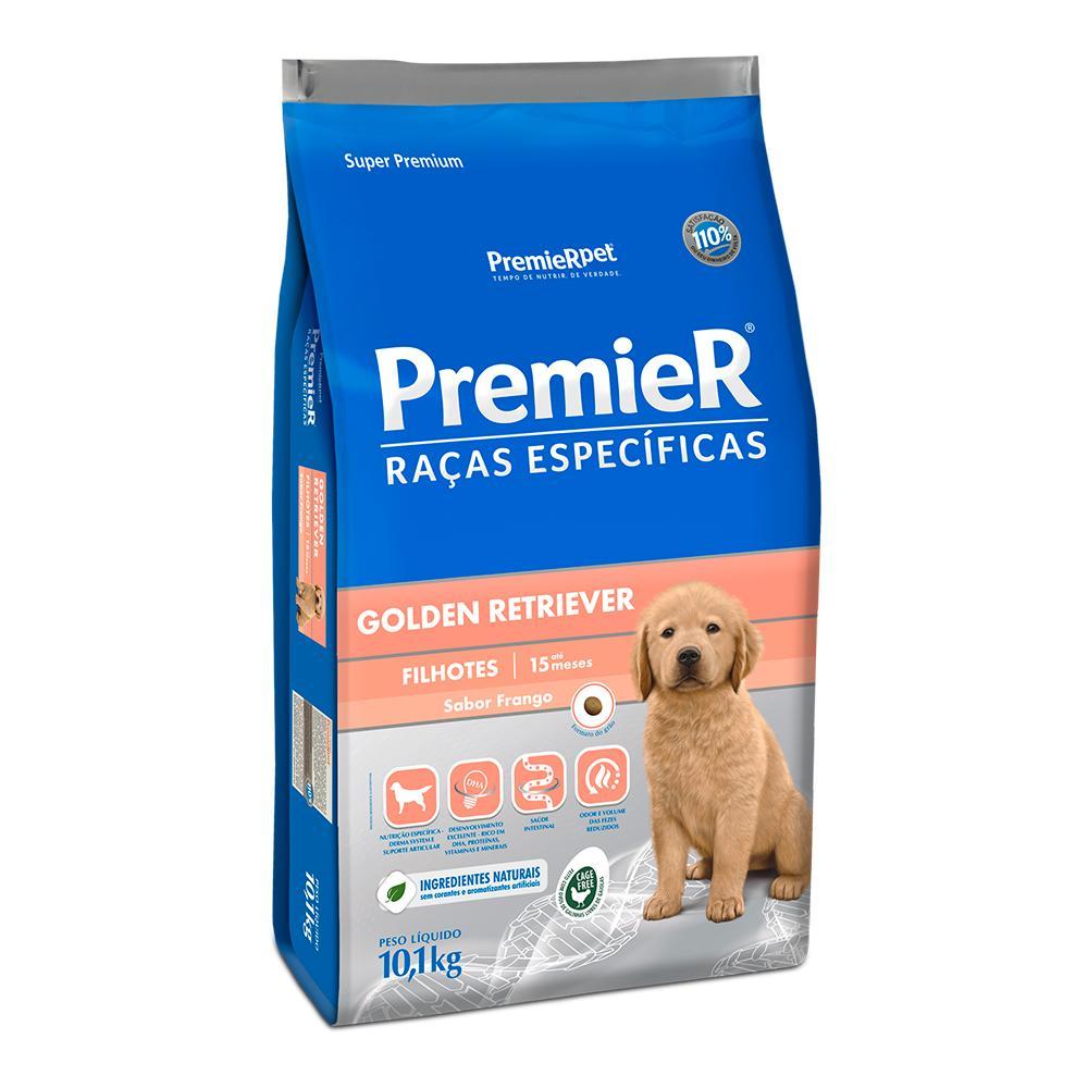 Ração Premier Cães Golden Retriever Filhotes Frango 10,1Kg