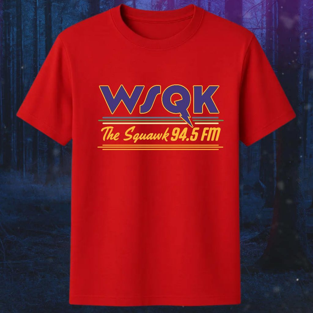 Camiseta Personalizada Stranger Things Rádio WSQK 100% Algodão Unissex em Oferta na Shopee