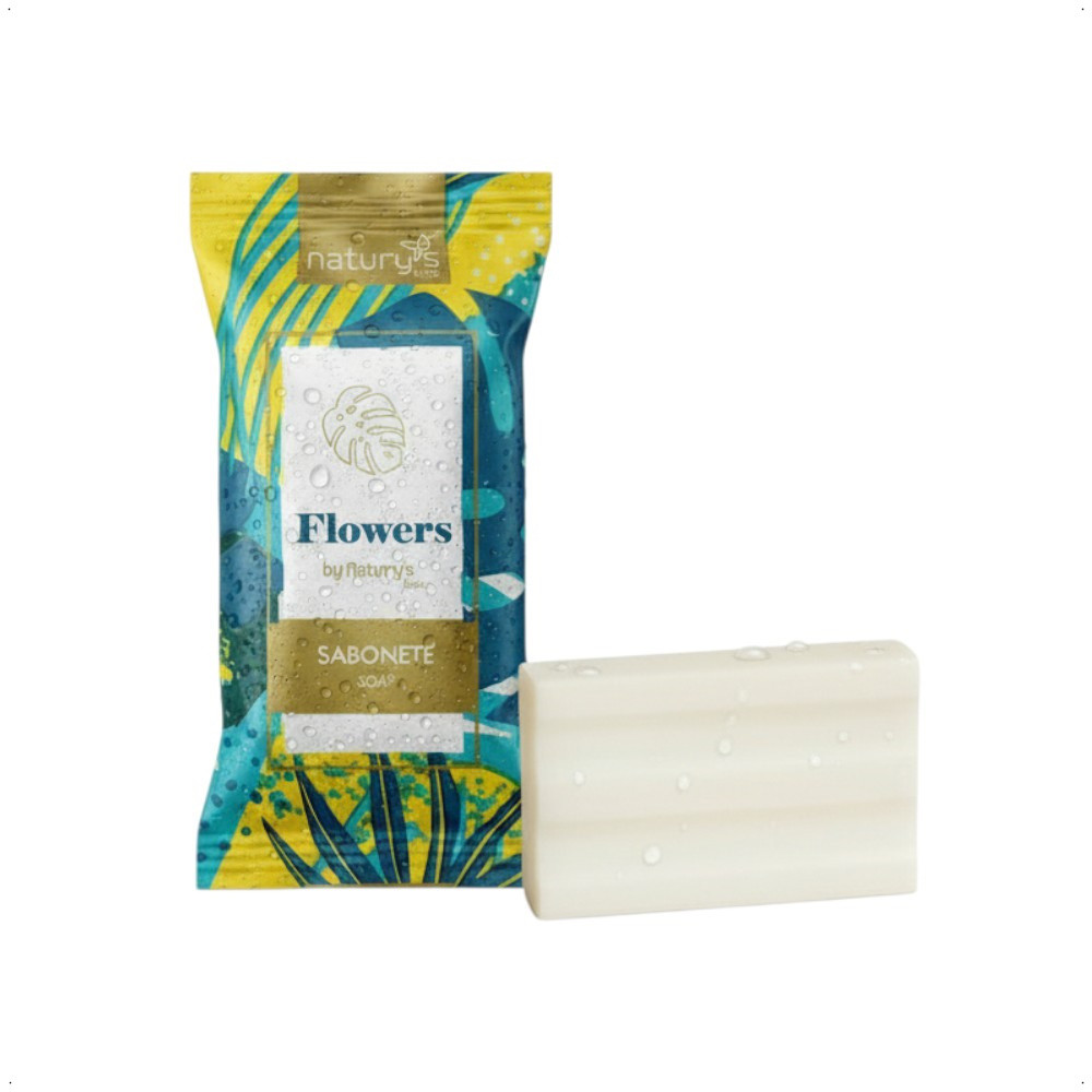Kit 50 Mini Sabonete Floral Motel Hotel Spa Airbnb Hostel