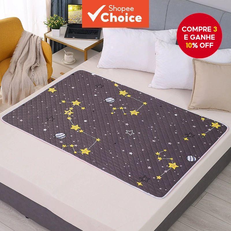 Protetor De Colchão Impermeável Para Bebês Crianças Lavável Reutilizável Almofada De Cama De Desenho Animado Noite , Ani