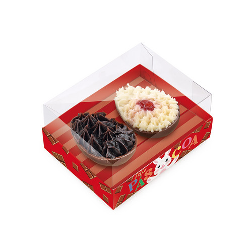 Caixa Para 2 Ovos de Colher 50g Felicita 6 Uni Cromus