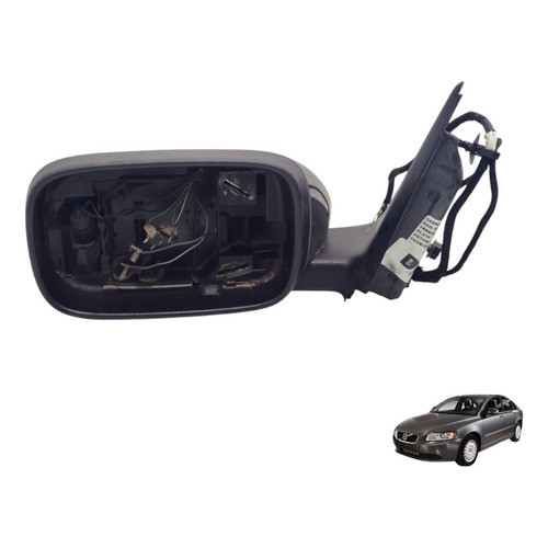 Retrovisor Esquerdo Volvo S40 2005 2006 Para Pecas  9 Fios