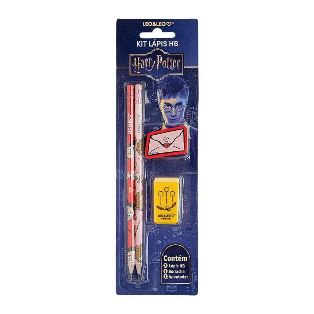 Kit Lápis HB Harry Potter 2 Lápis/Apontador/Borracha Leo&Leo Leonora - 71625 em Oferta na Shopee