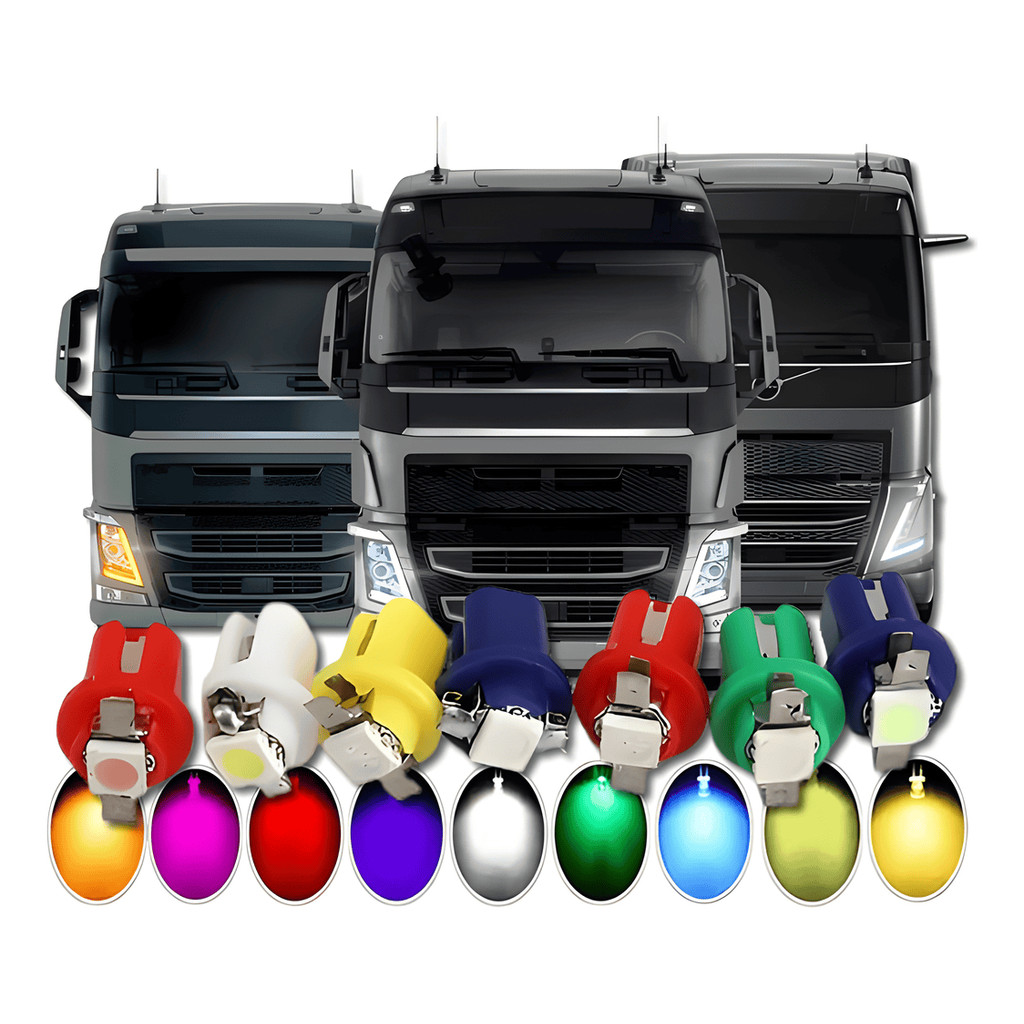 10 Lampada Painel Led Tacógrafo Caminhão Ford Fordão F600