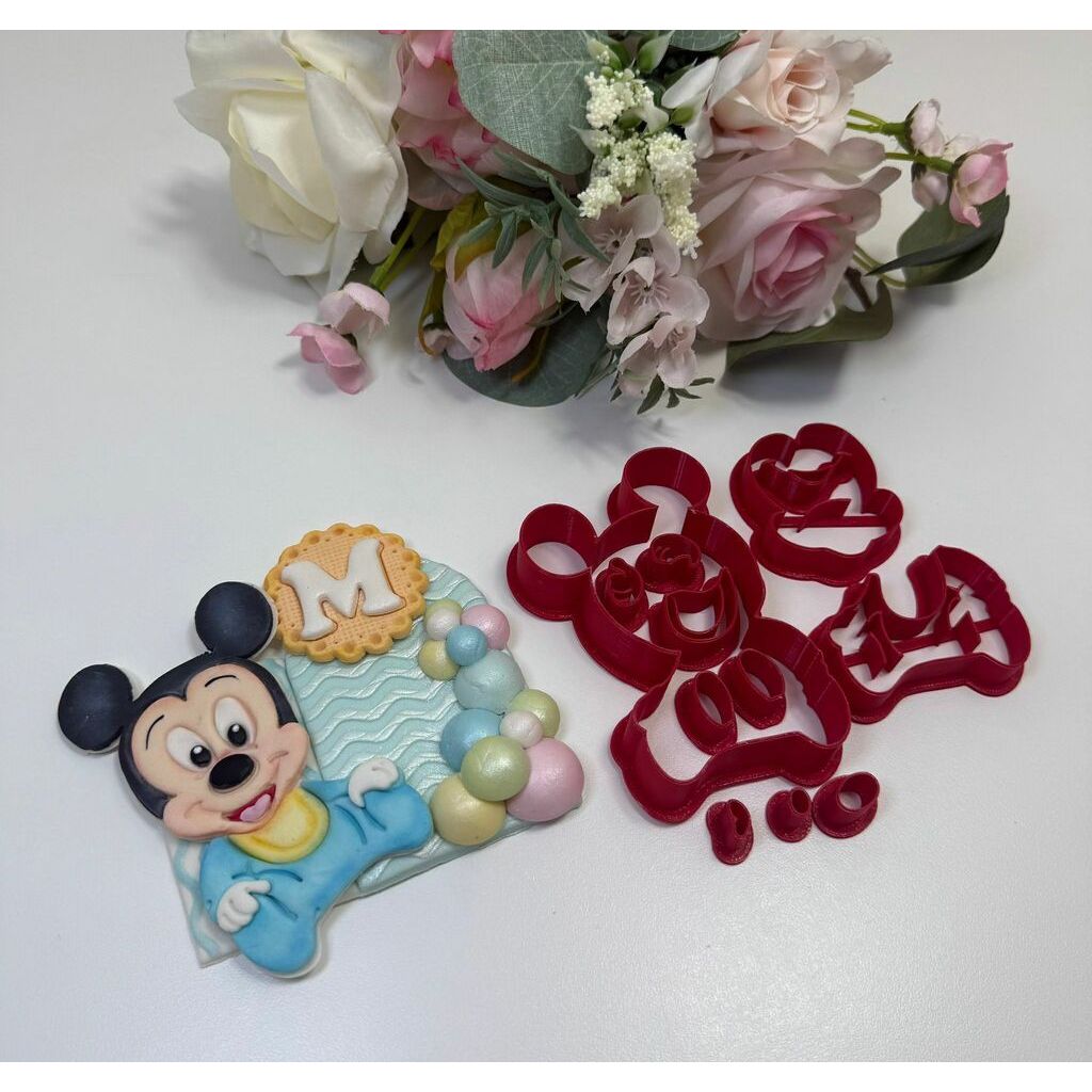 Cortador turma do Mickey Baby - Mickey Baby Mod 1