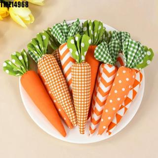 TMZ14968 Enfeites De Cenoura De Páscoa , Brinquedo Artificial De Pano De Tecido Macio , Cenouras Simuladas Adoráveis em Oferta na Shopee