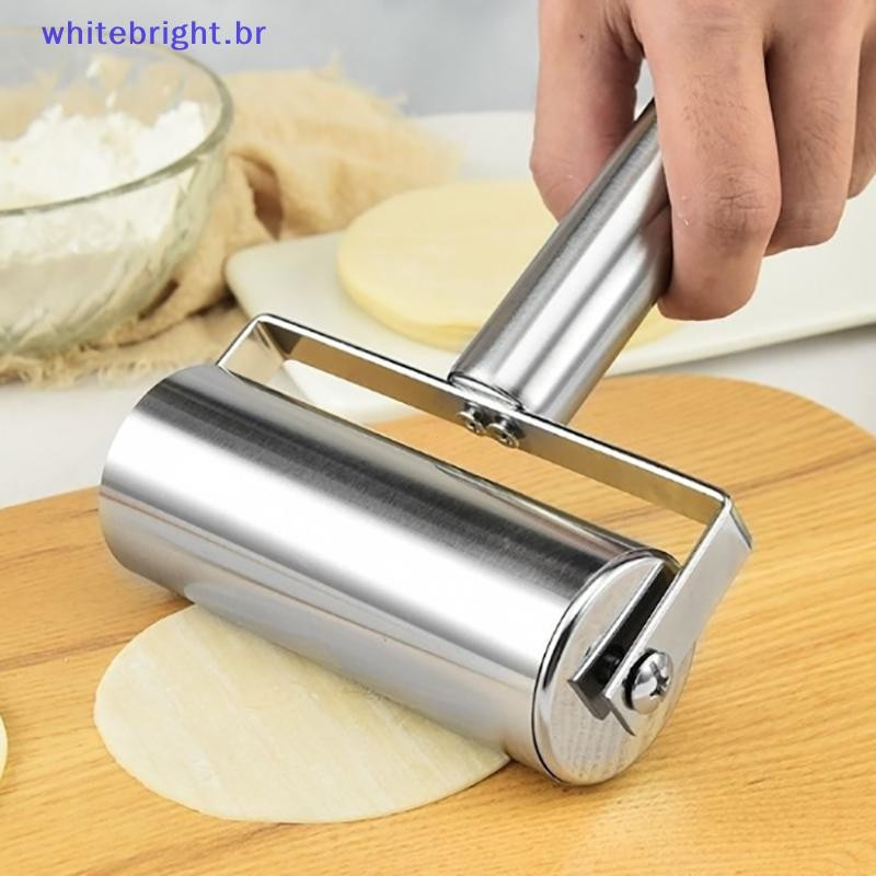 Rolo De Massa De Cabeça Dupla De Aço Inoxidável , Antiaderente , Máquina De Bolinhos De Cozinha , Macarrão , Pizza , Tor