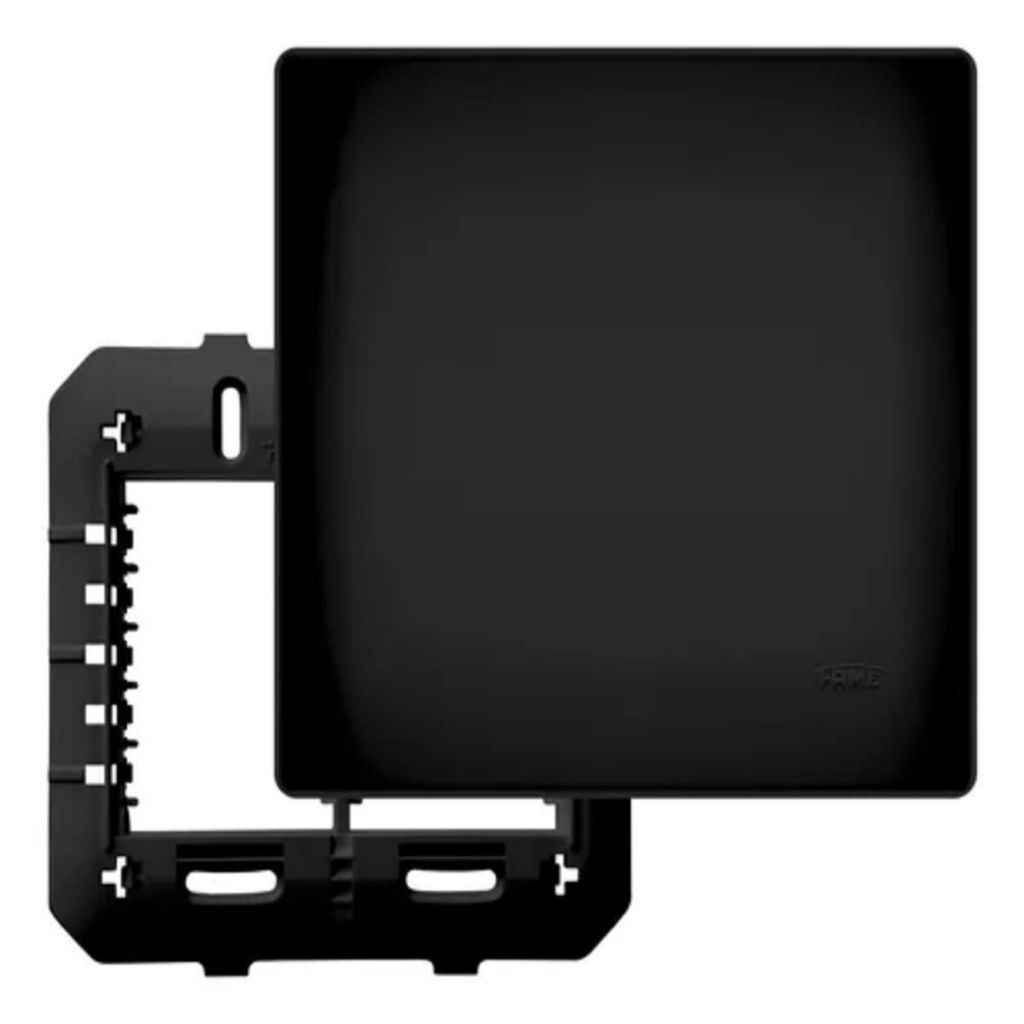 Placa Espelho Cega Preto 4x4 Fame em Oferta na Shopee