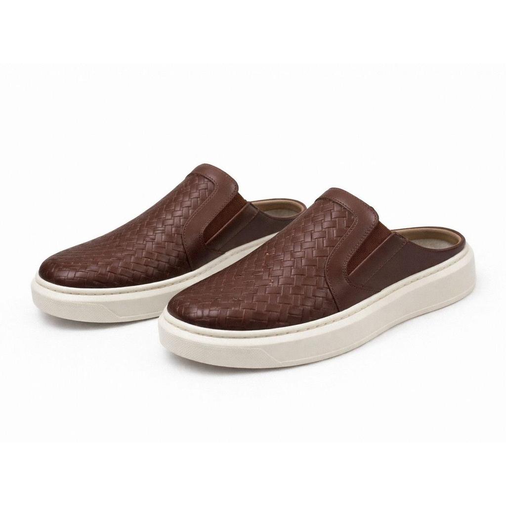 mule masculino  tênis calce facil slip on sola alta casual iate calcanhar aberto