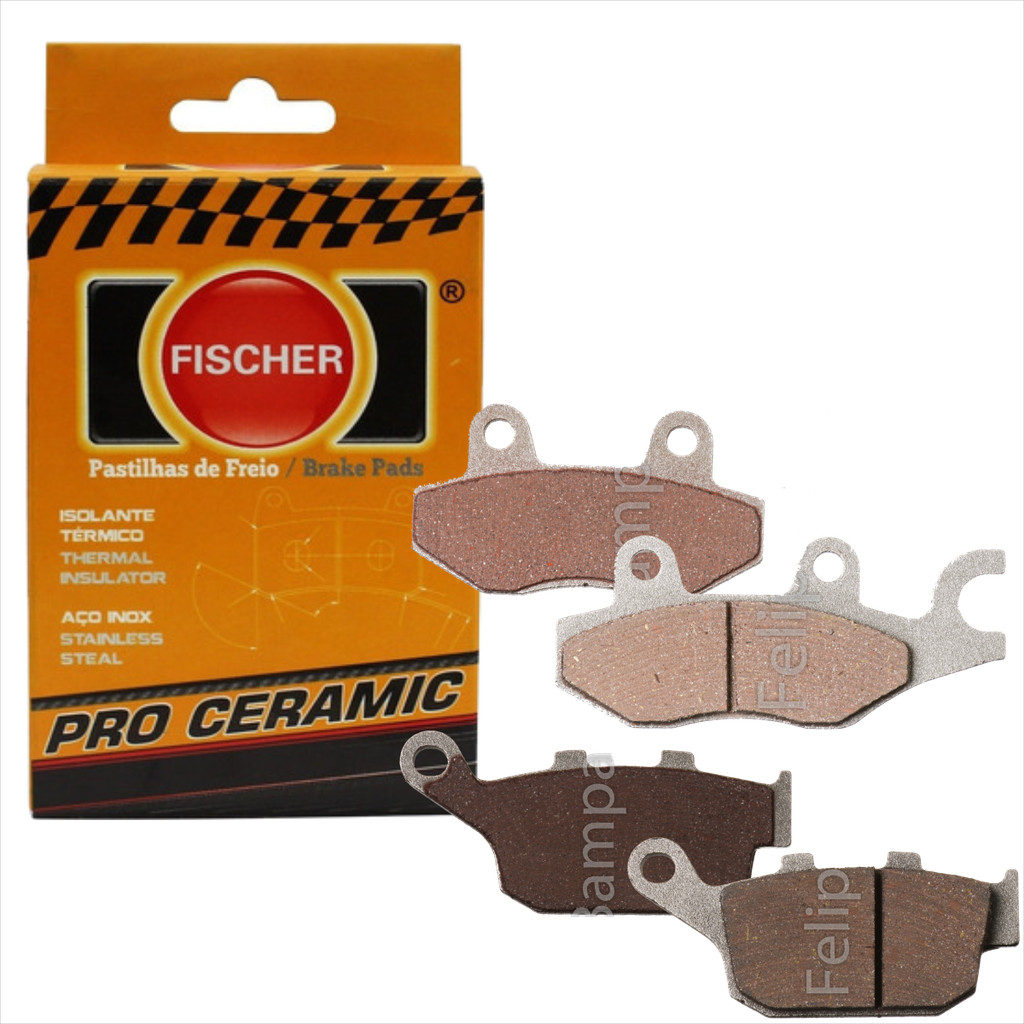 Pastilha Fischer Ceramica Diant+tras HONDA Cb300 S/abs 1850PC 1160PC 2009 até 20