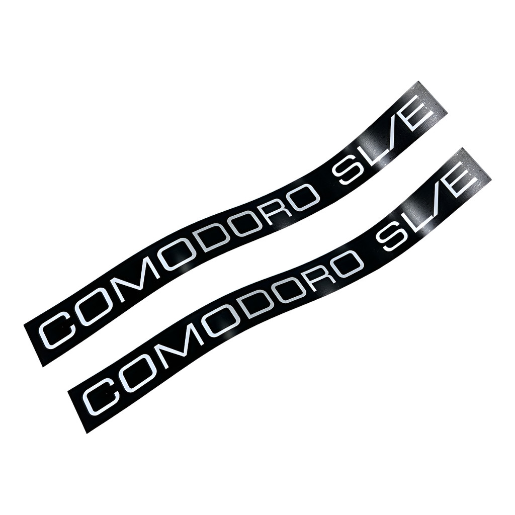 Par Adesivo Emblema Porta Opala Comodoro Sl/e 1987 Até 1989