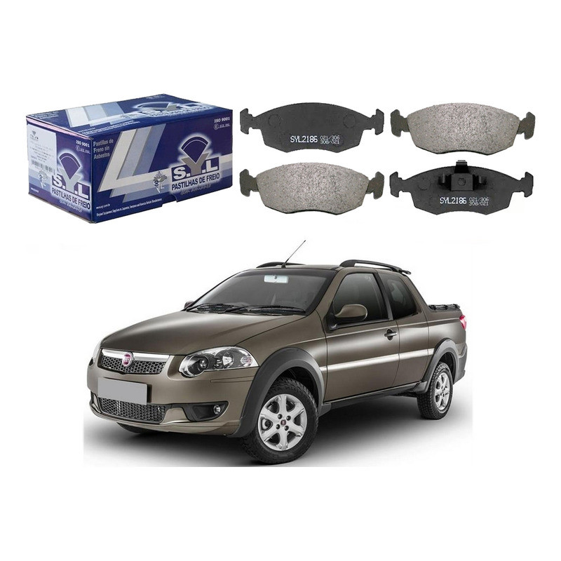 Pastilha Freio Dianteira Syl Fiat Strada 1.6 2012 A 2015