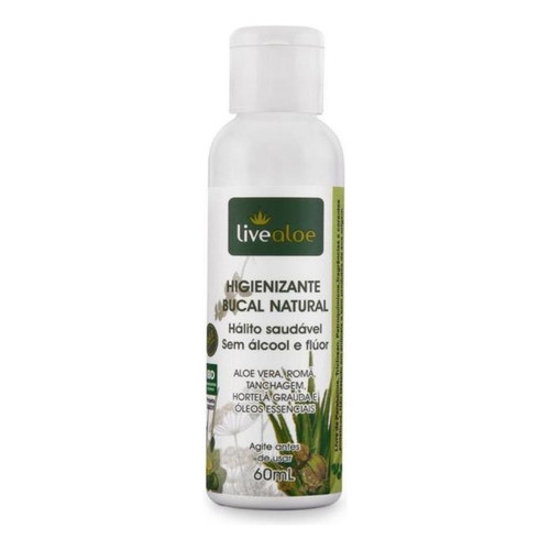 Enxaguante Bucal Romã Tanchagem Livealoe 60ml - Livealoe