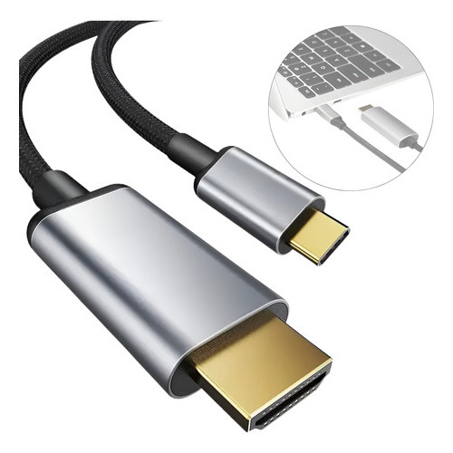Cabo Usbc Para Hdmi Celular Notebook Tv Definição 4k 1080p fy-787