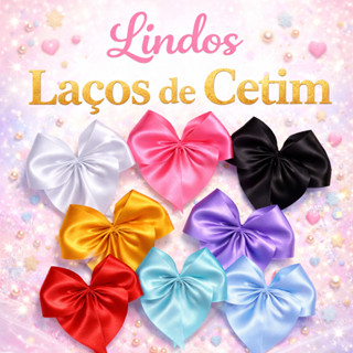 Laço/Lacinho de Cetim Nº9 – 30 Unid Laço Simples Sem Acabamento Interno em Oferta na Shopee