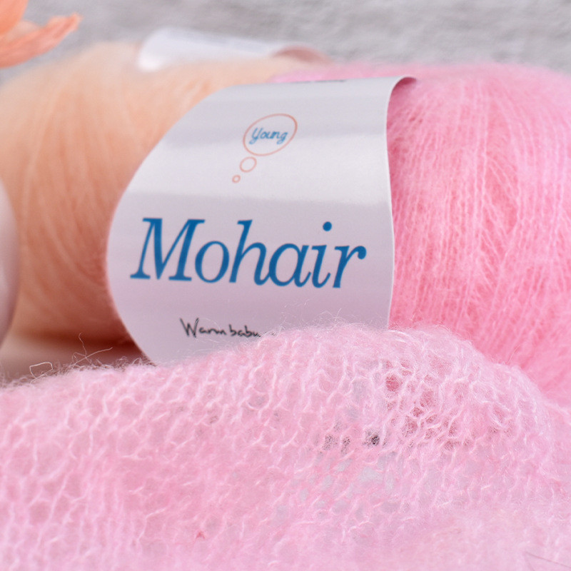 100g Fio Mohair de Cabelo Longo Fofo Premium Macio Anti-Pilling de Crochê Mulheres Diy Luz Wearables Xale Cachecol — R$ 36,77 em Shopee